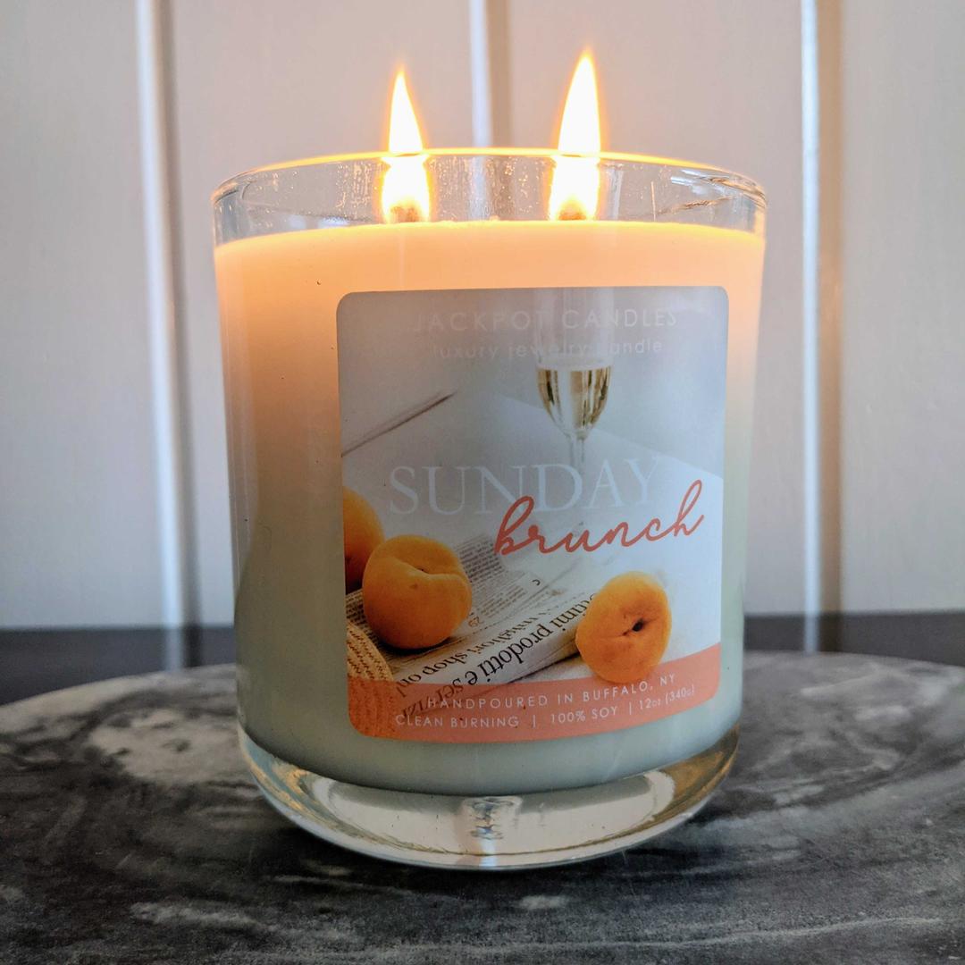 sunday brunch jackpot candles jewelry candle
