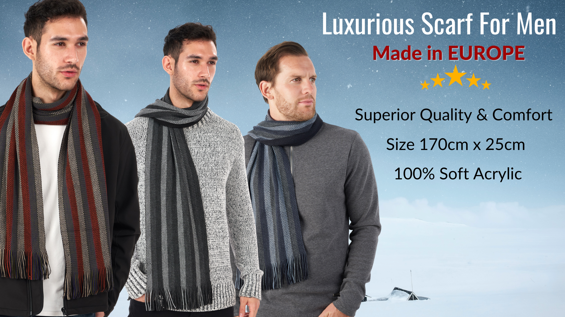 men winter scarf