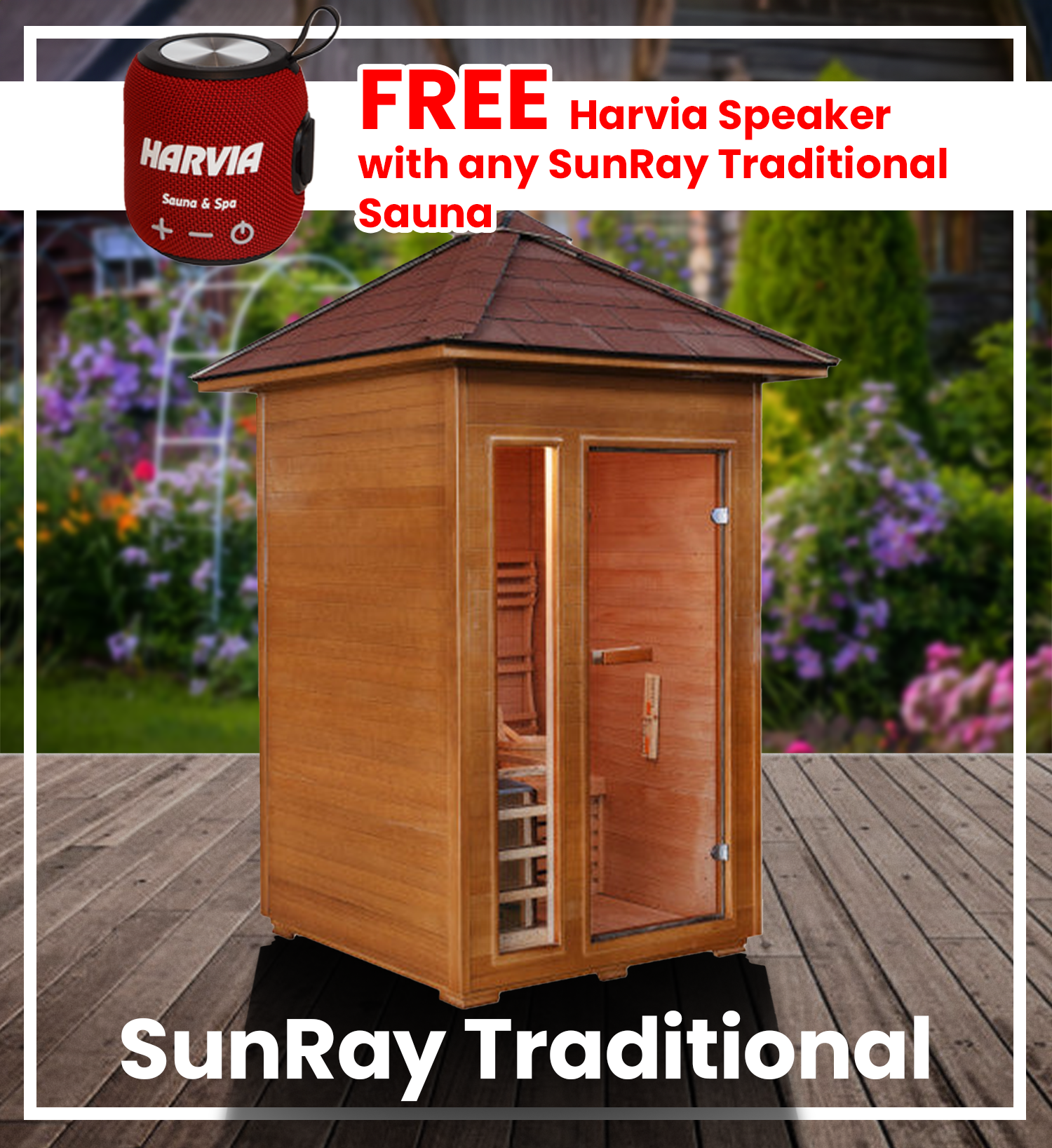 sunray traditional saunas promo image