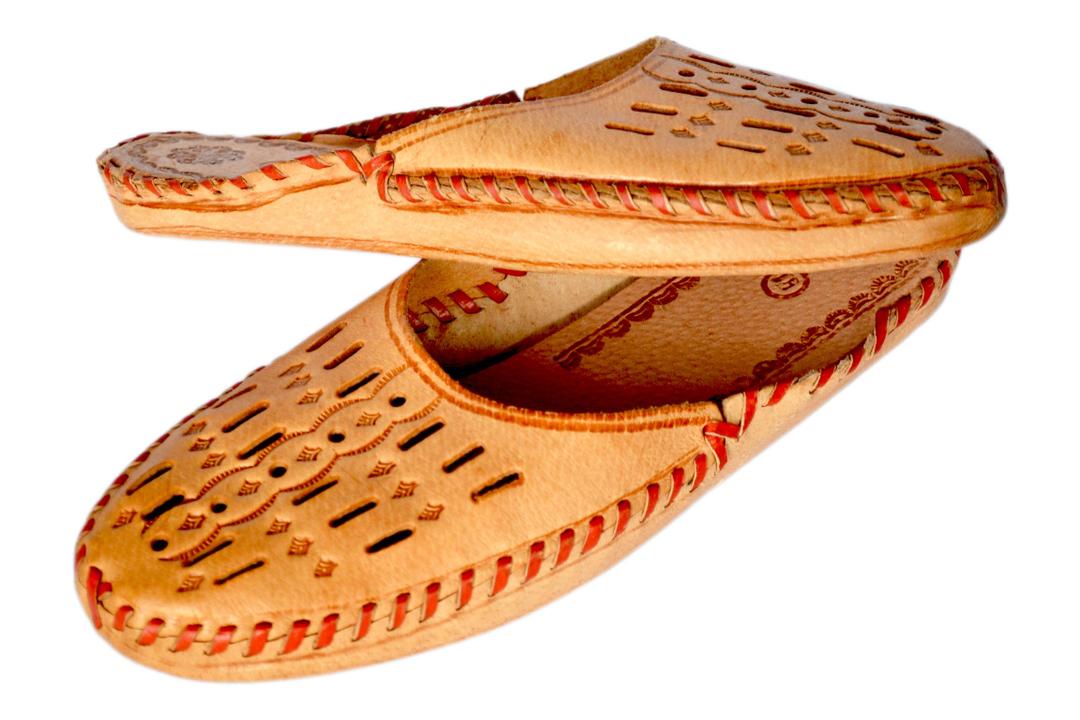Zubr - Mens Traditional Leather Slippers - Reindeer Leather