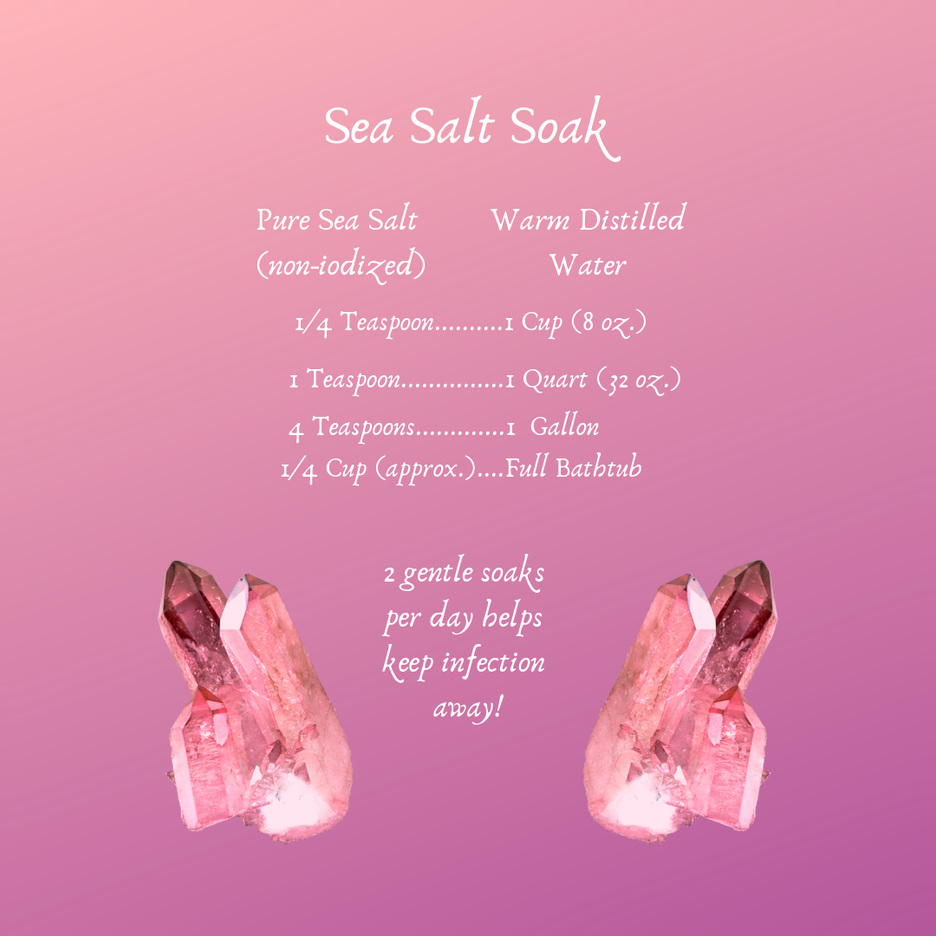 Basic Piercing Care How To Make A Sea Salt Soak BodyCandy