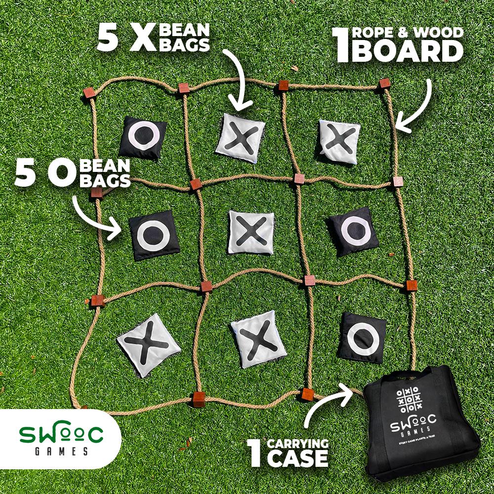 Outdoor Wurfspiel mit Sandsäcken (Tic Tac Toe) Spiel