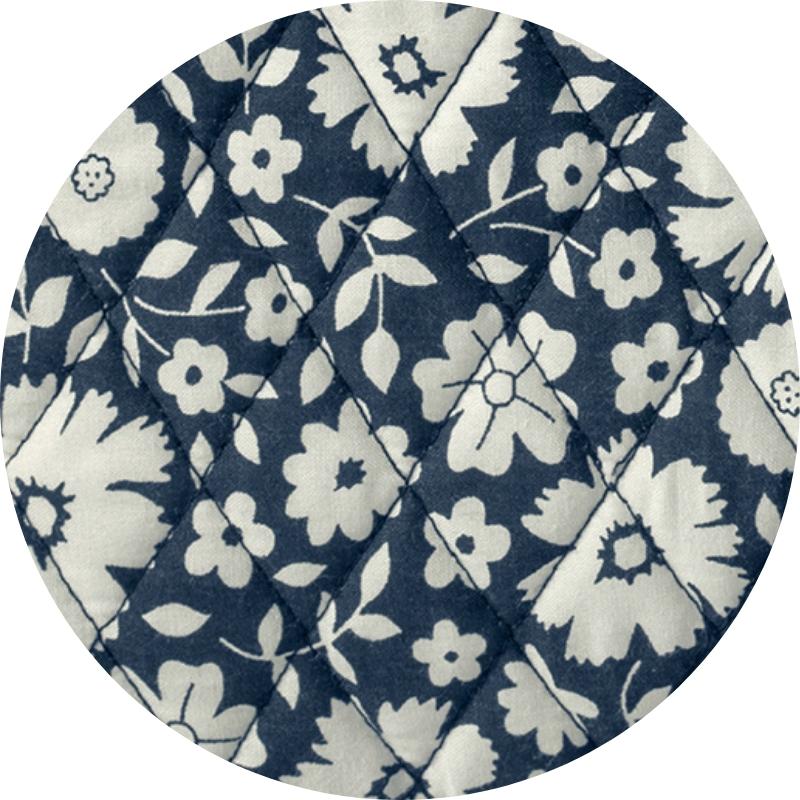 Bicolor Floral Navy