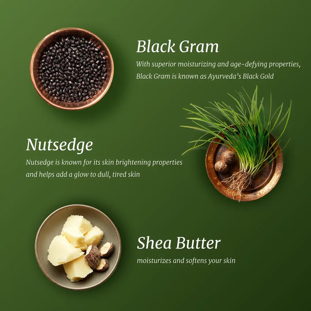 Ingredients Black Gram, Nutsedge, Shea Butter