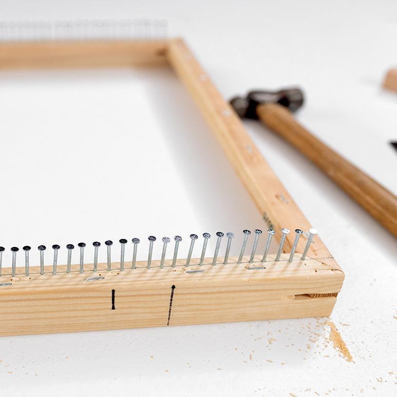DIY Beginner Frame Loom for Weaving an Easy Way to Make Your Own