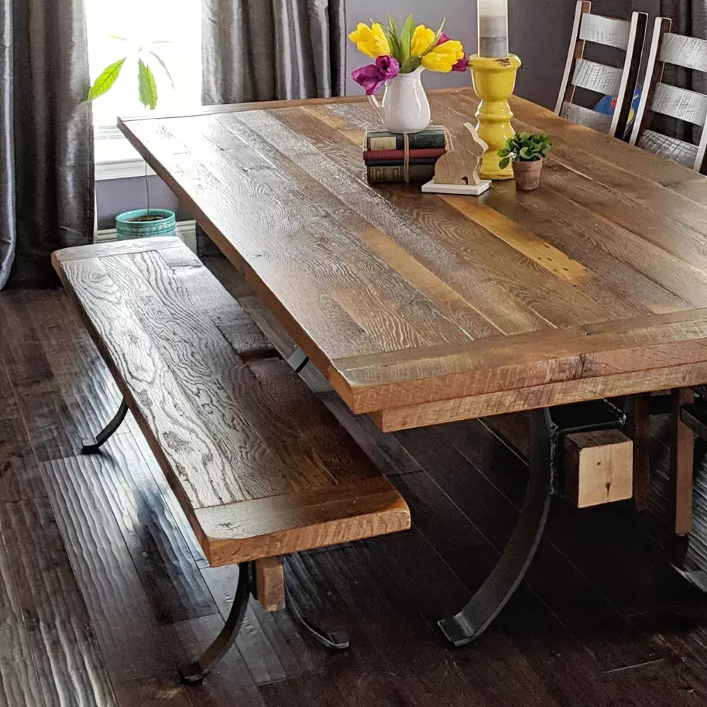 Pierce Reclaimed Oak Bench