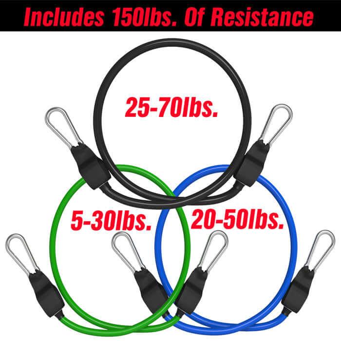The Essential Complete Home Workout System bands