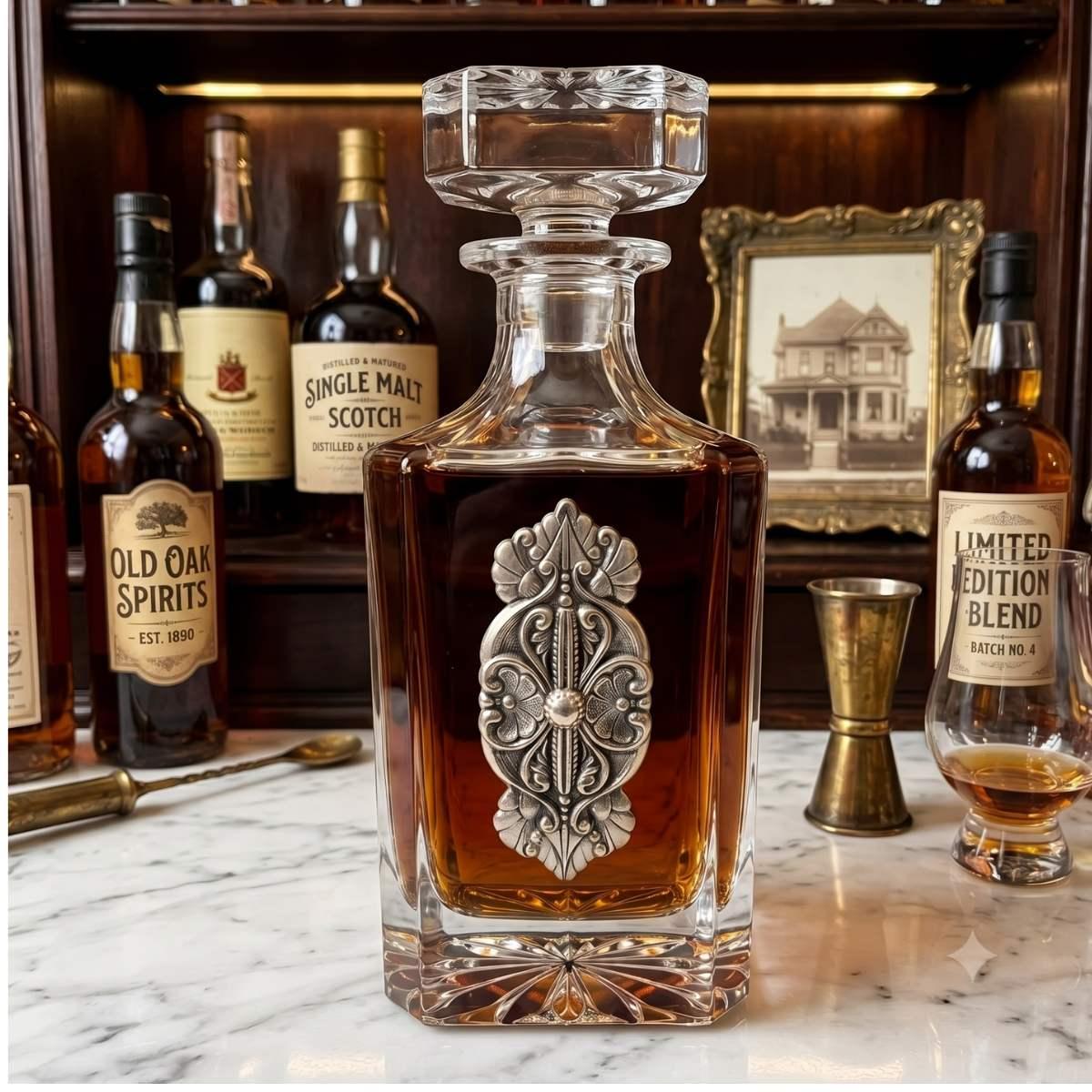 Decanter Silver Scottish Thistle