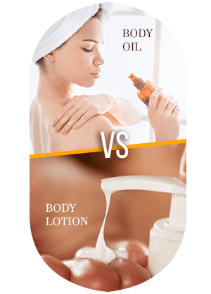 body oil vs body lotion