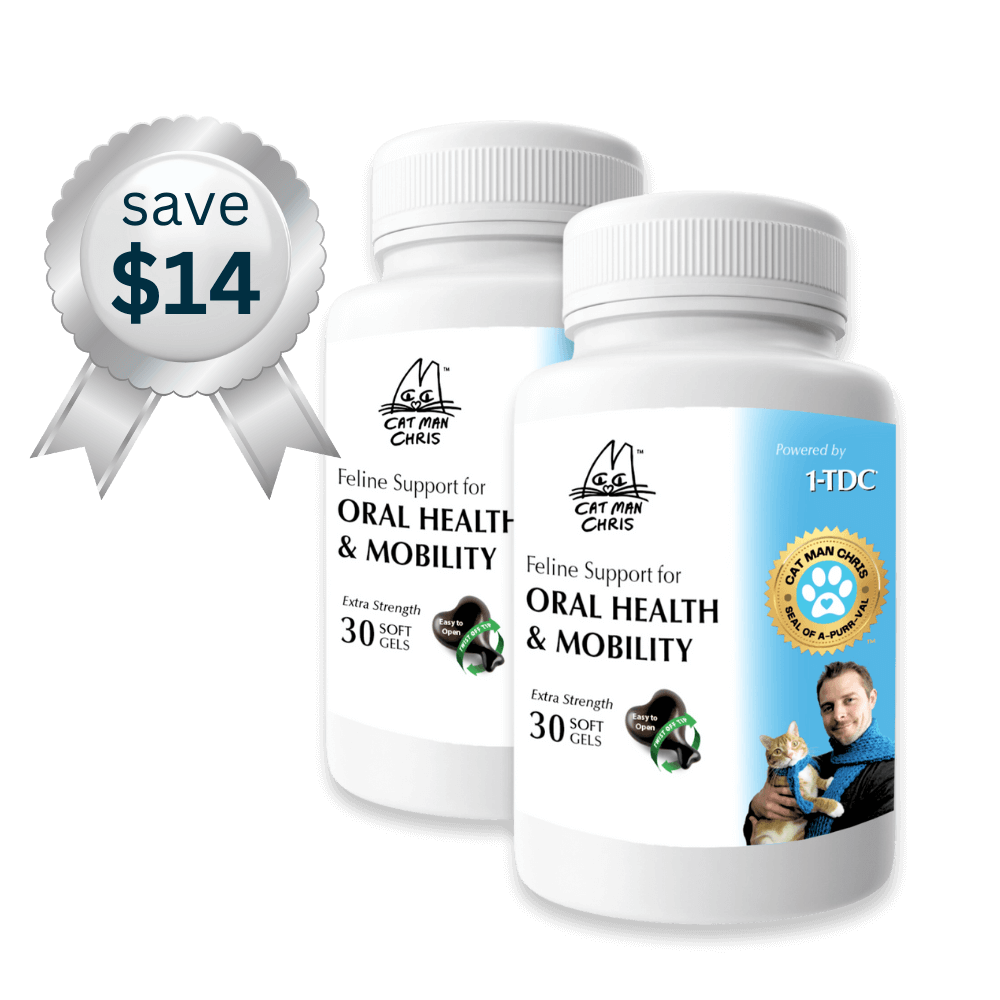 1-TDC Oral Health + Mobility Support for Cats (60 count)