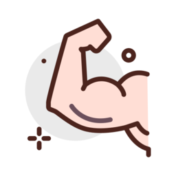 Clipart of and arm flexing