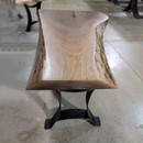 live edge walnut wood coffee table