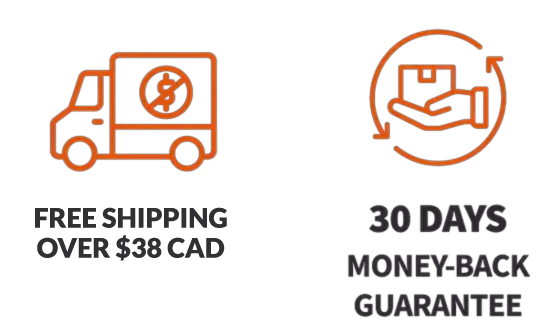 Not Tested on Animals, Vegan, 30-Day Money Back Guarantee badges 2