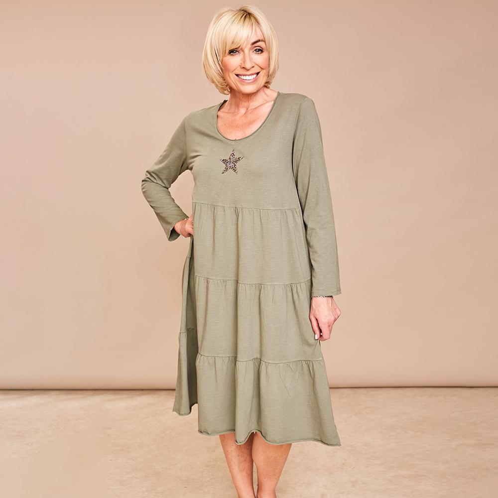 Selina Star Dress(Khaki)