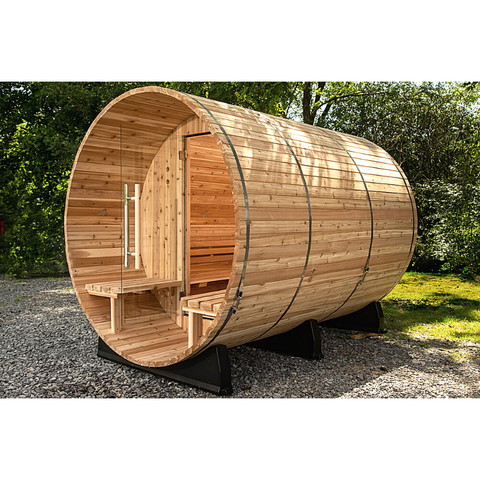 An Outdoor Barrel Sauna