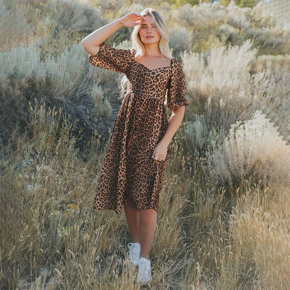 Kadie Leopard Dress (Classic)