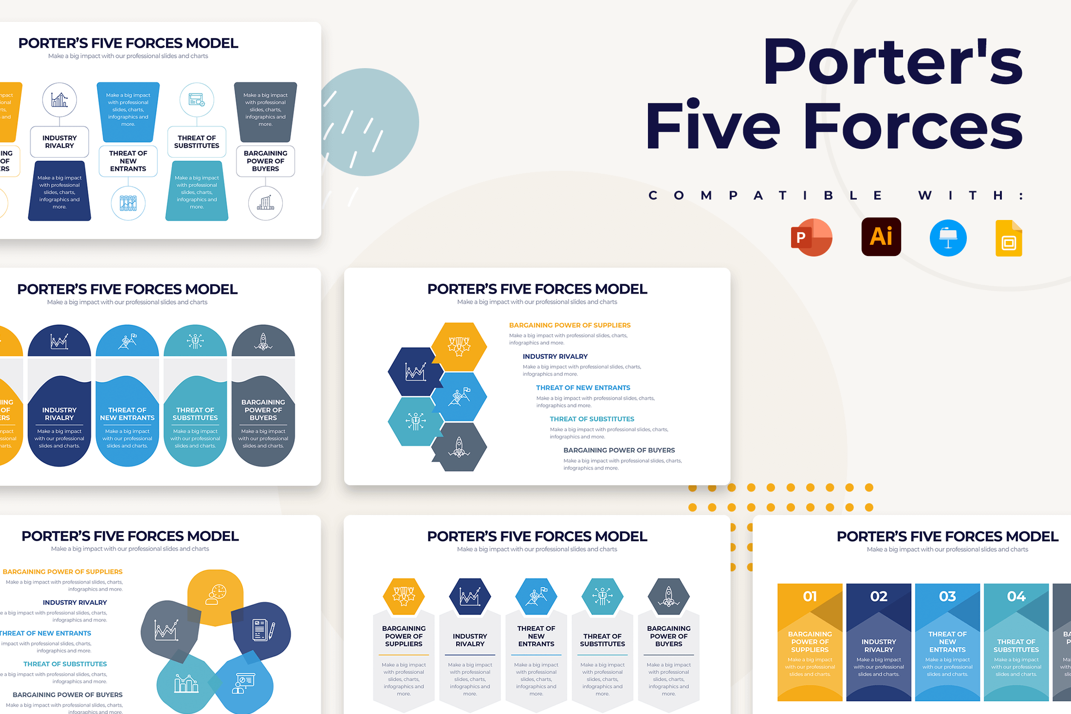 Summary PowerPoint Infographic Templates