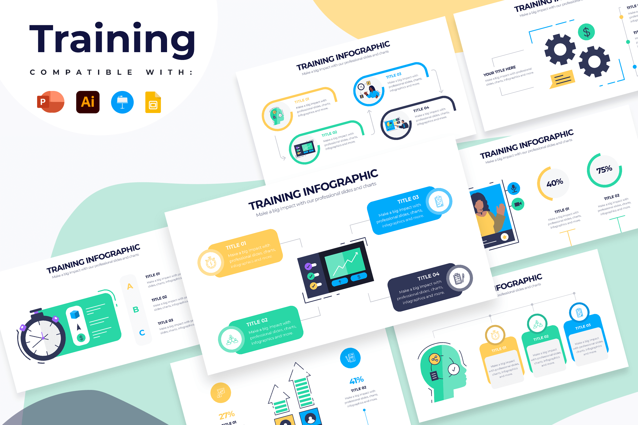 Summary PowerPoint Infographic Templates