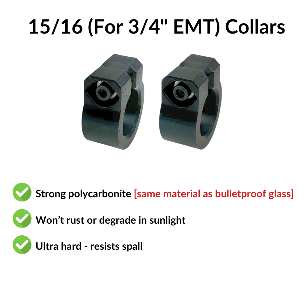 polycarbonate EMT shaft collars