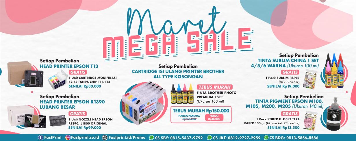 Promo maret, promo bulan ini, promo fast print, maret mega sale