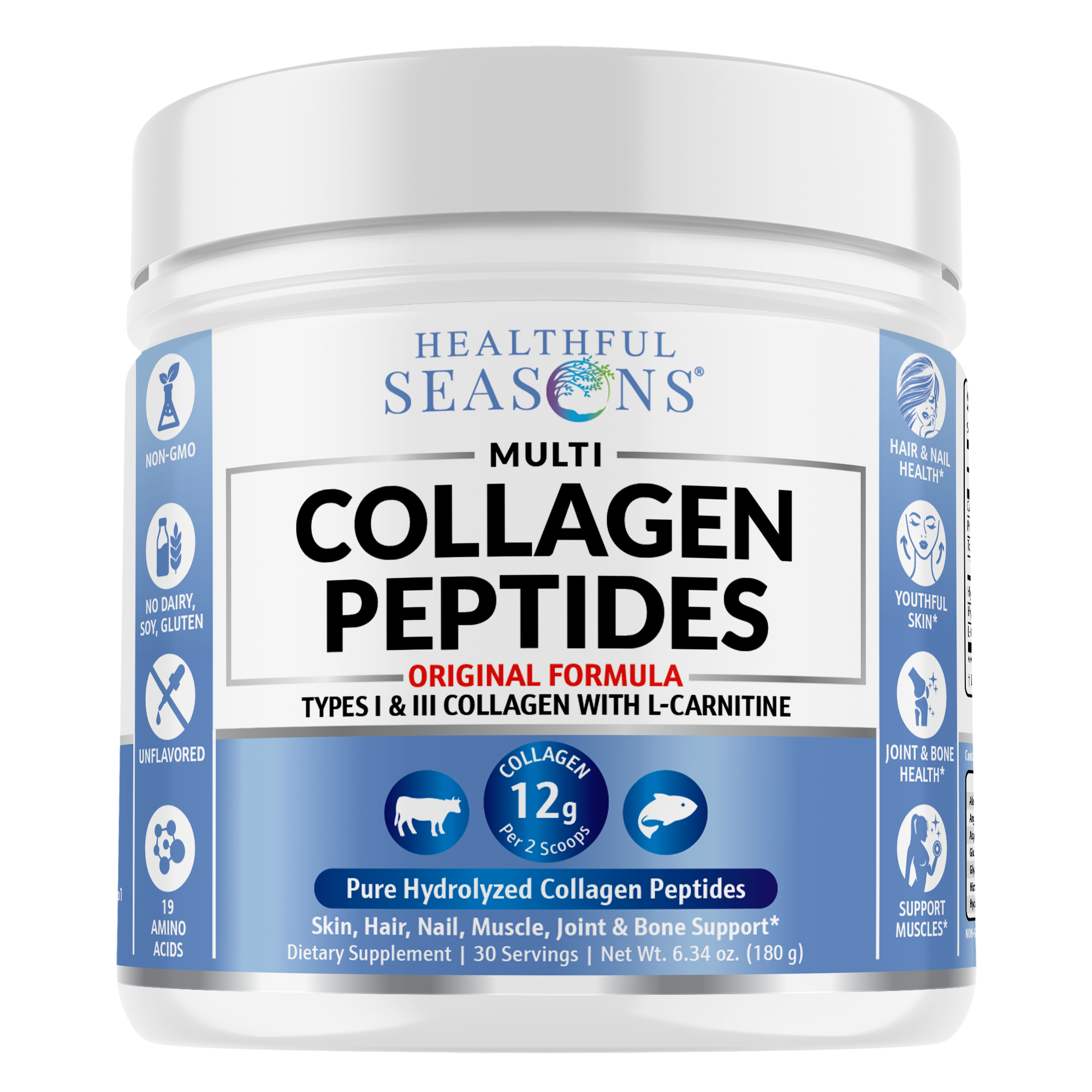 Multi Collagen Peptides with L-Carnitine