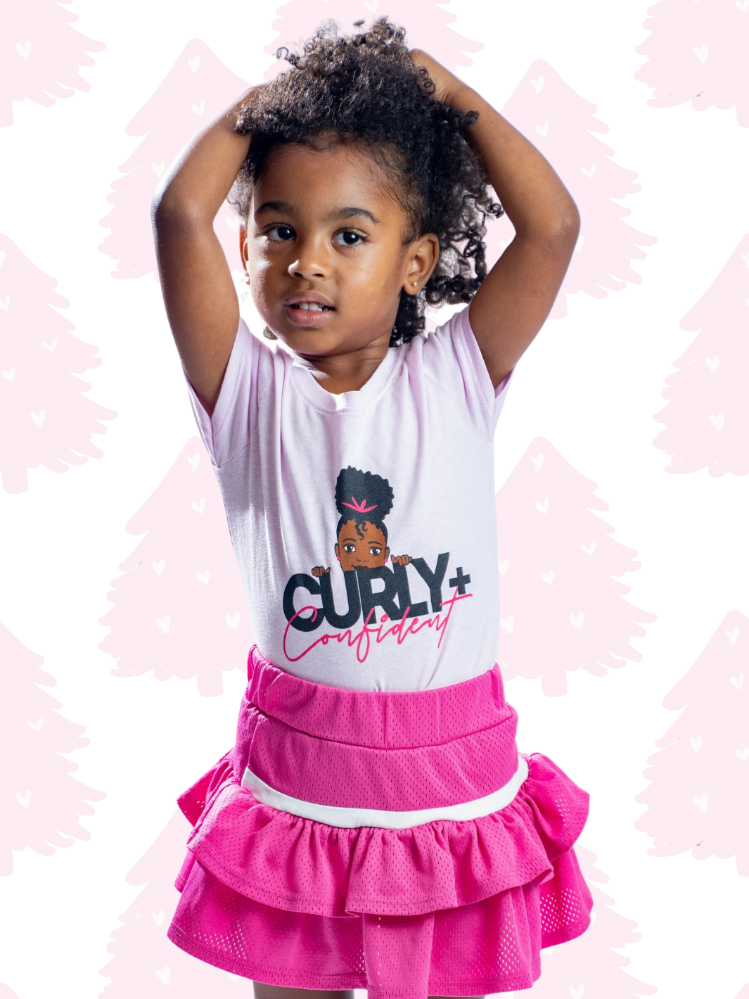 Curly+Confident™: Girls Statement Tees-Tees-Beautiful Curly Me