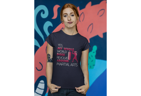 boxing t shirt, mixed martial arts t shirts, women t shirts, girl t shirt, ufc t shirts, bjj t shirts, judo t shirts, jiu jitsu t shirt, whole world revolves around mma t shirt