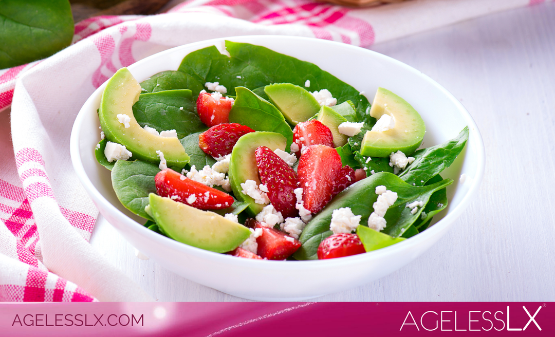 Spinach Strawberry Avocado Salad