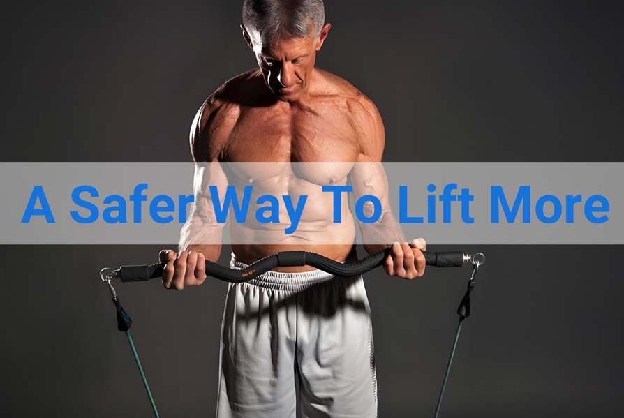Aging senior using joint friendly resistance bands