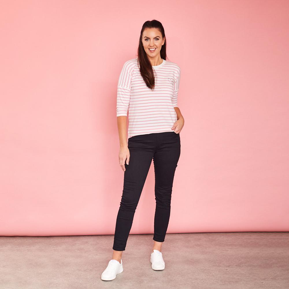 Nova Top (Pink Stripe)