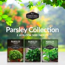 Parsley Collection - 3 heirloom seed packets