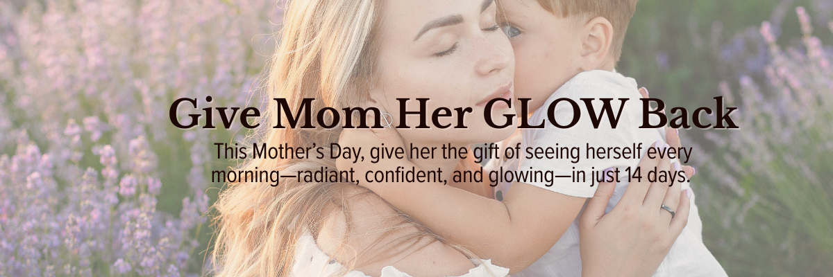 Mom and son hugging