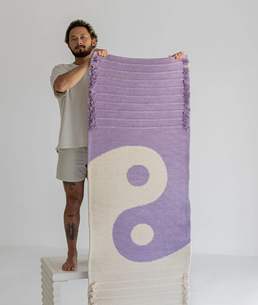 Yin-Yang Amethyst - Herbal Yoga Mat