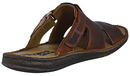Mateos - Men's soft cushion bed sandals - Reindeer Leather