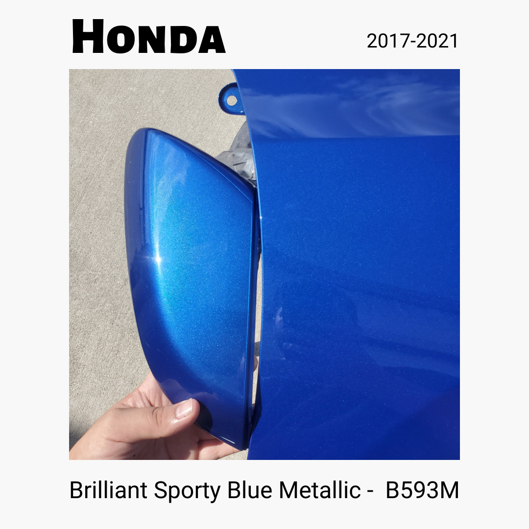 2016-2018 Honda Civic Brilliant Sporty Blue Metallic B593M - ReveMoto Custom Paint Match