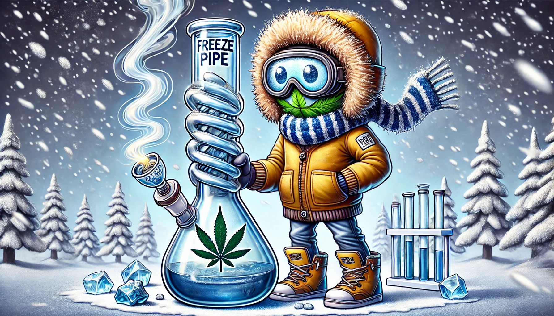 freeze pipe bong animated