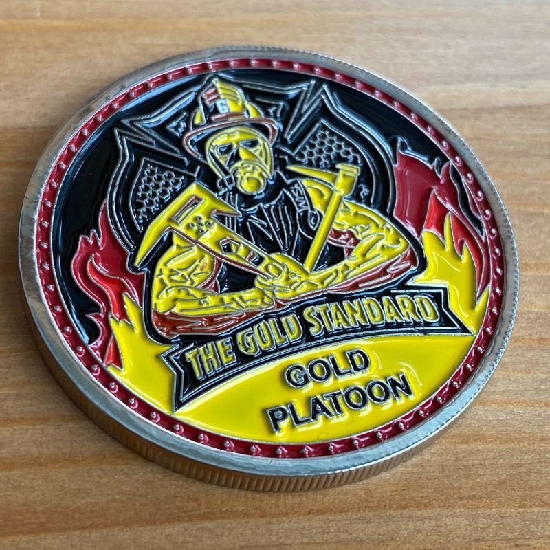 The Gold Standard Gold Platoon challenge coin photo