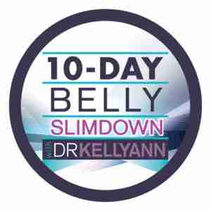 Logotipo del Slimdown del vientre de 10 días