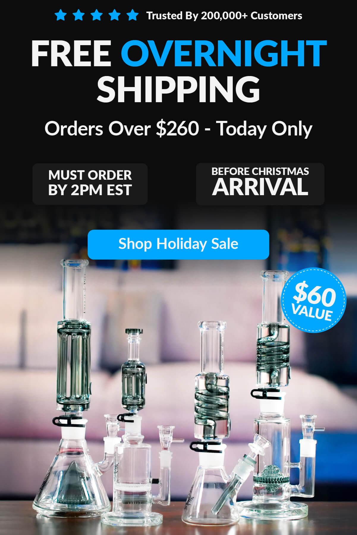 best selling bongs and pipes on table