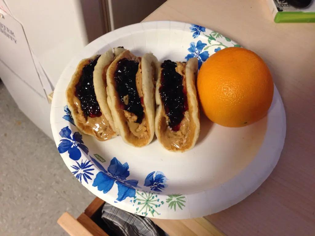 PB&J Pancake Tacos