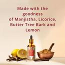 Ingredients - Manjistha, Licorice, butter tree bark & Lemon