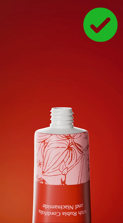 cream squeezed out of Rufolia tube