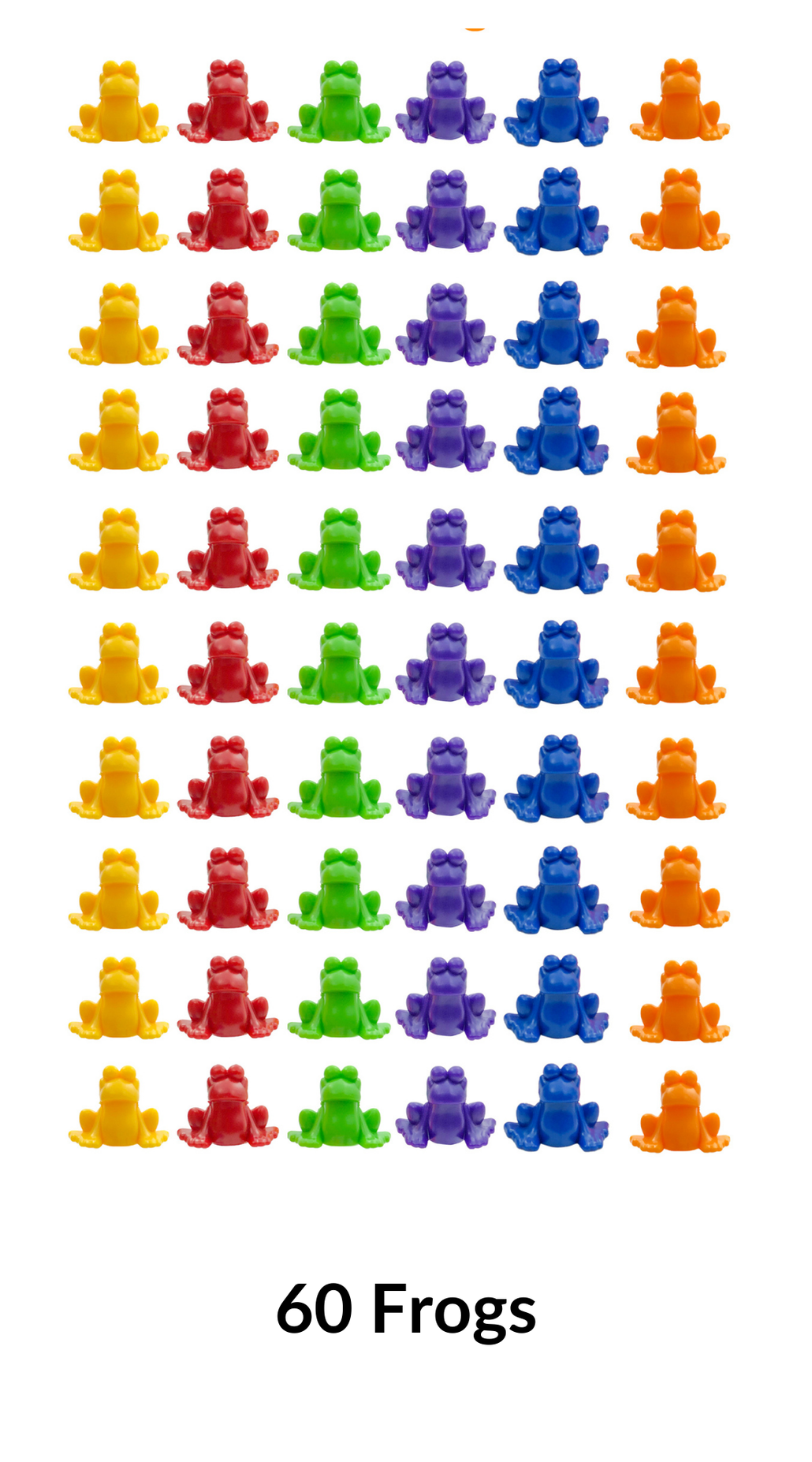 60 Rainbow frogs