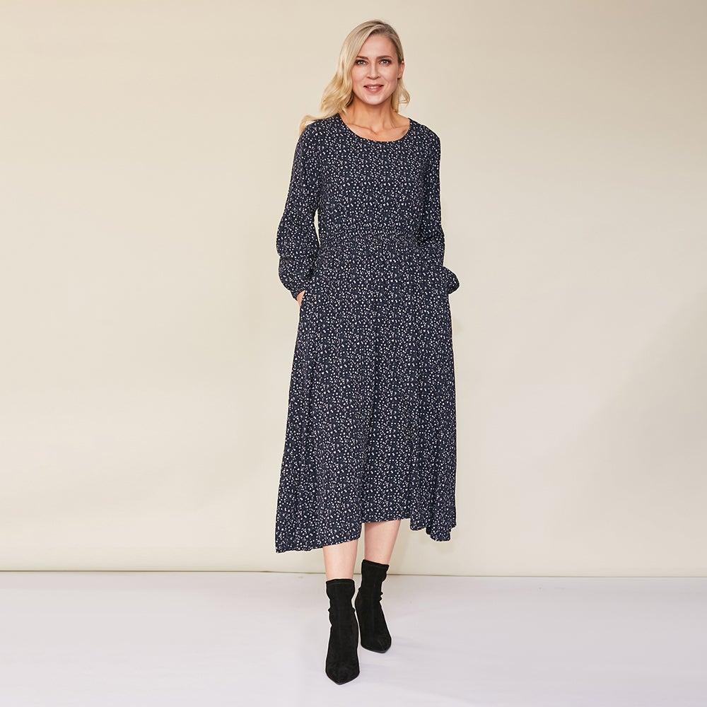 Rachel Dress (Navy)