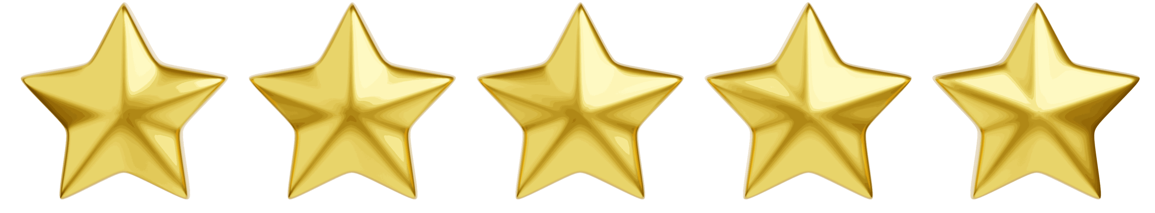 5 gold star rating