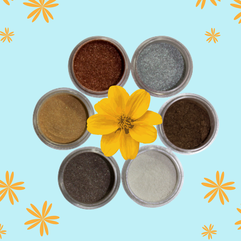 Natural Mineral Sparkle Eye Shadow 6 Shade Stack Gift Set