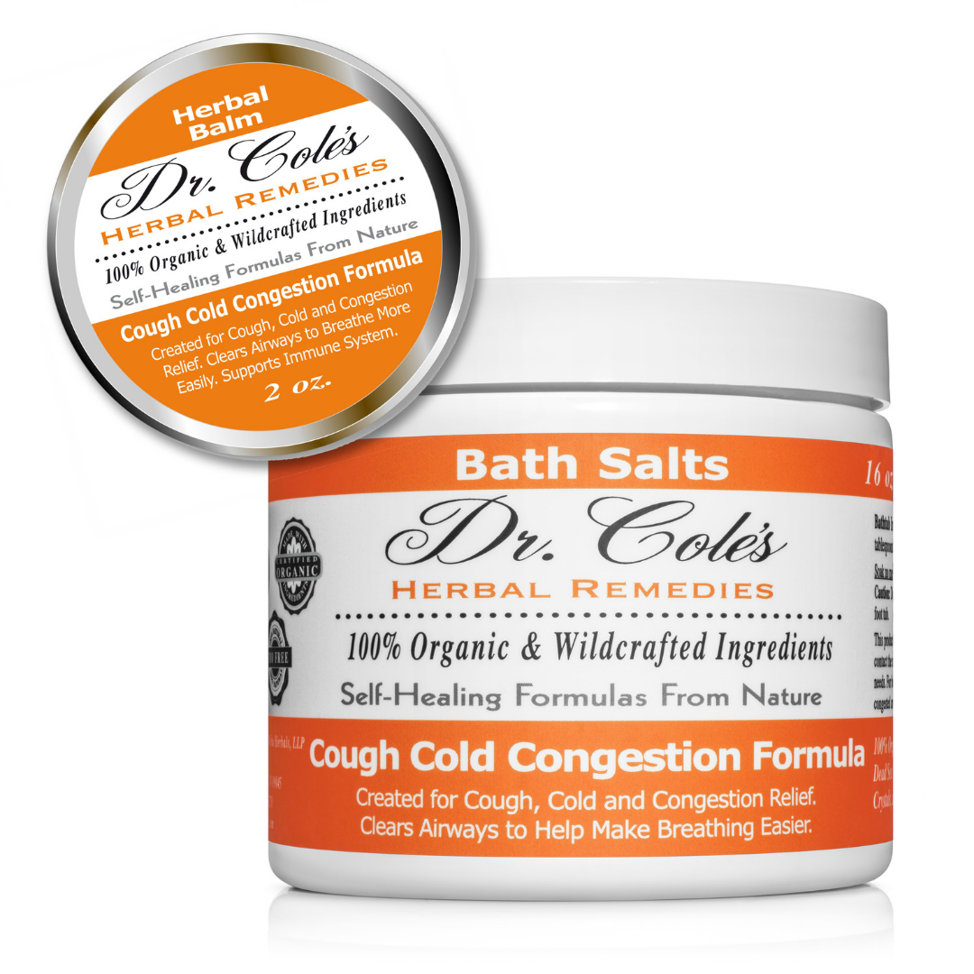 Dr. Cole's Cough Cold Congestion Balm and Salts Bundle