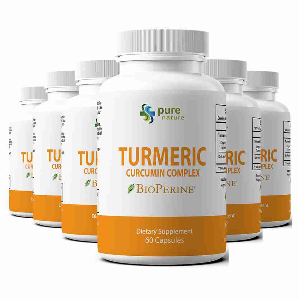 PureNature Turmeric Curcumin 1 Rated with BioPerine