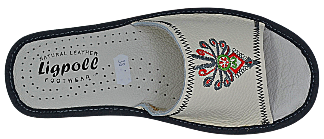 Amira - Women handmade slippers - Reindeer Leather
