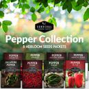 8 Pepper Seed Collection - 8 sweet and hot peppers